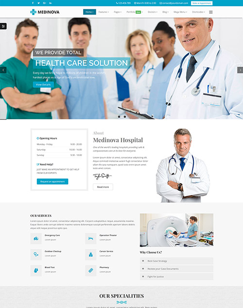 hjemmeside til clinic